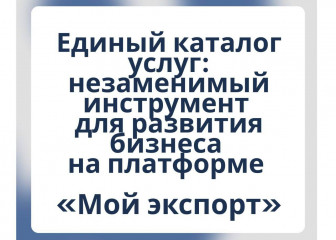 единый каталог услуг: незаменимый инструмент для развития бизнеса на платформе «Мой экспорт» - фото - 2